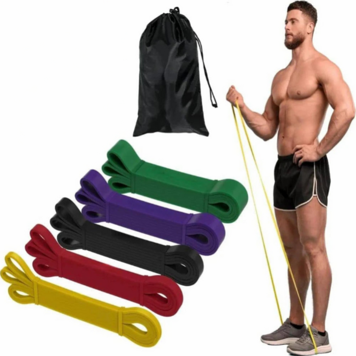 Durable 5-Pack Resistance Bands Set