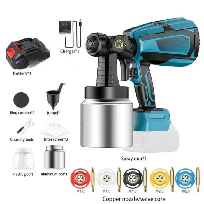 Cordless Electric Paint Spray Gun 1000ML