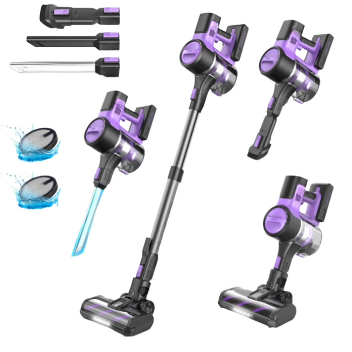 350W Cordless Vacuum Cleaner 30KPa 6-in-1