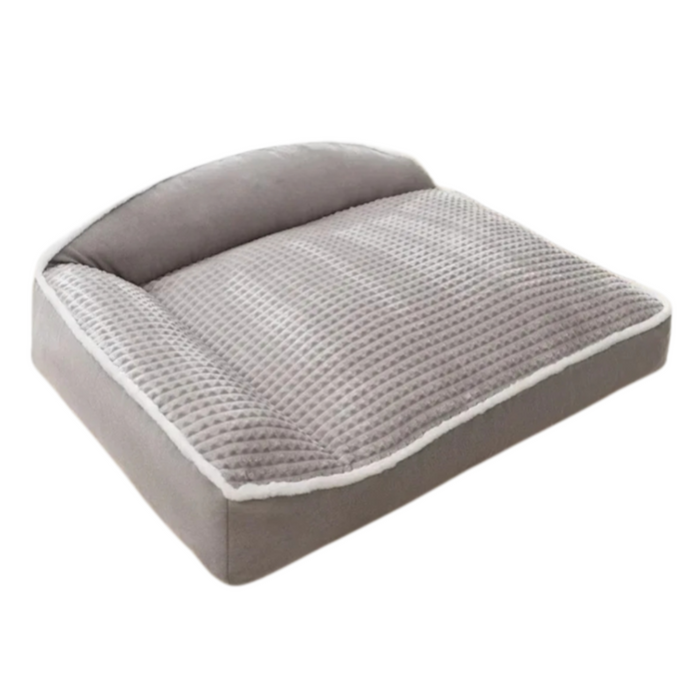Super Comfort Large Dog Bed - Cozy Winter Mat, Grey