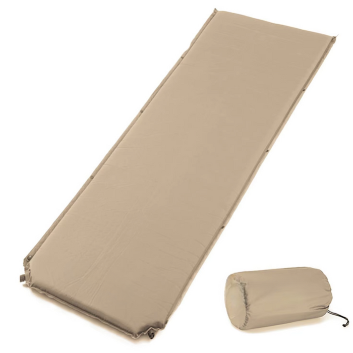 Automatic Inflatable Camping Mat - Khaki, Waterproof