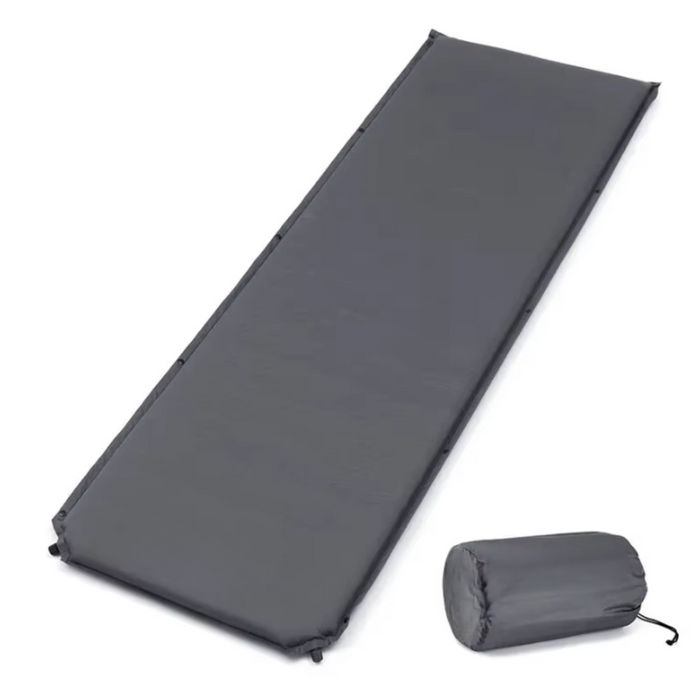 Automatic Inflatable Camping Mat - Grey, Waterproof