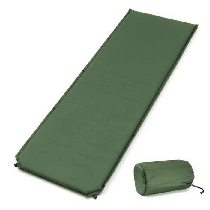 Automatic Inflatable Camping Mat - Green, Waterproof