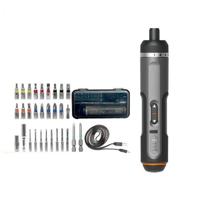 Cordless Electric Screwdriver Set, USB Rechargeable