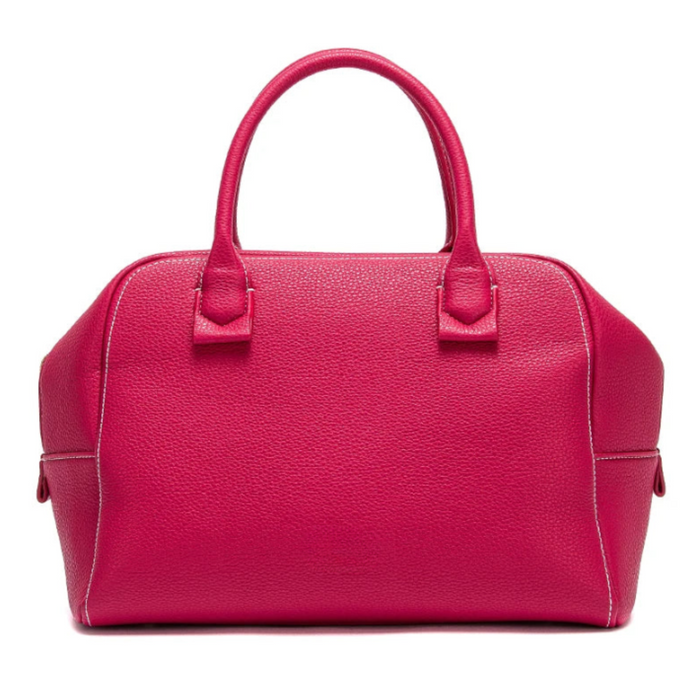 Women's Rose Red PU Crossbody Bag