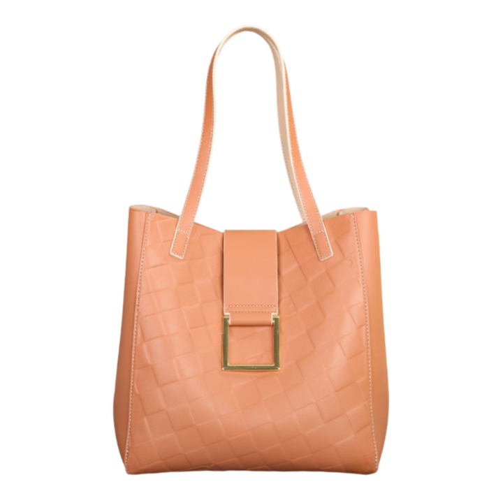 Luxury Pink PU Leather Shoulder Bag