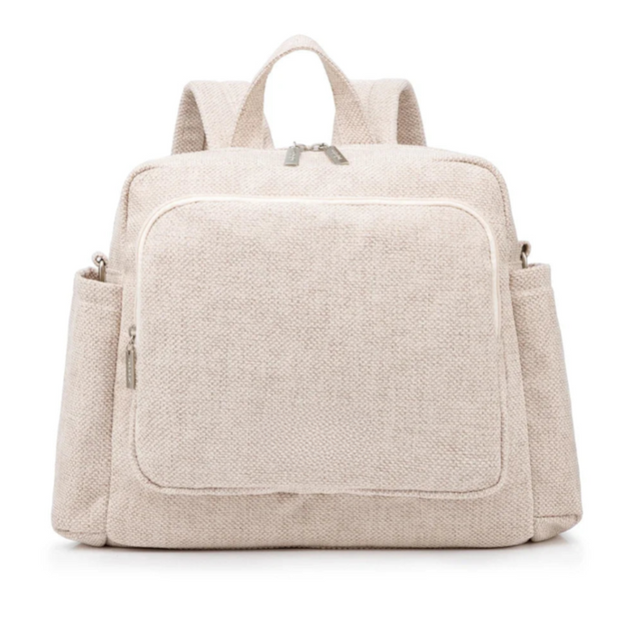 Tweed Pink Waterproof Diaper Backpack
