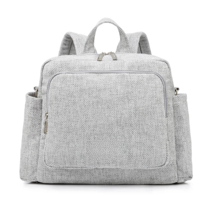 Tweed Gray Waterproof Diaper Backpack