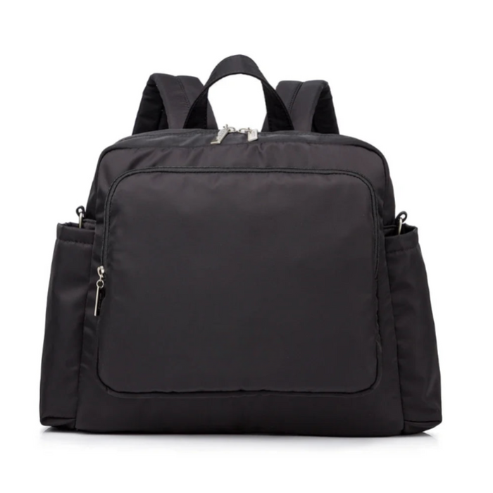 Black Waterproof Travel Diaper Backpack