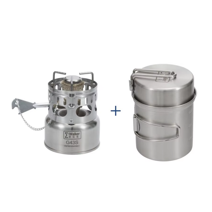 Outdoor Camping Stove with Storage Pots