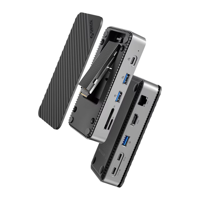 10-in-1 USB-C Hub with M.2 NVMe SSD Enclosure and 4K HDMI