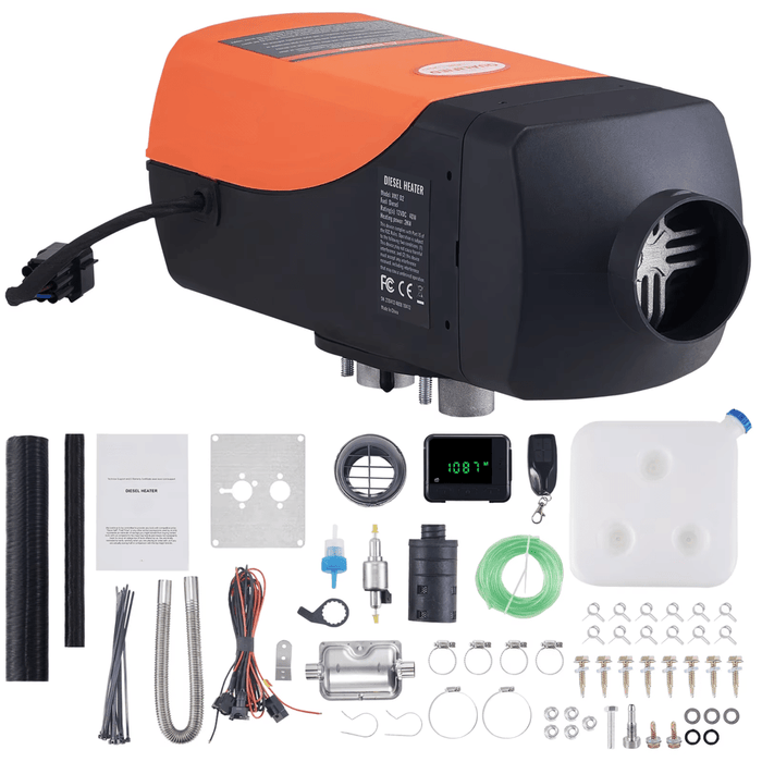 Stay warm and cozy with our 12V diesel air heater in car, truck, RV, boat