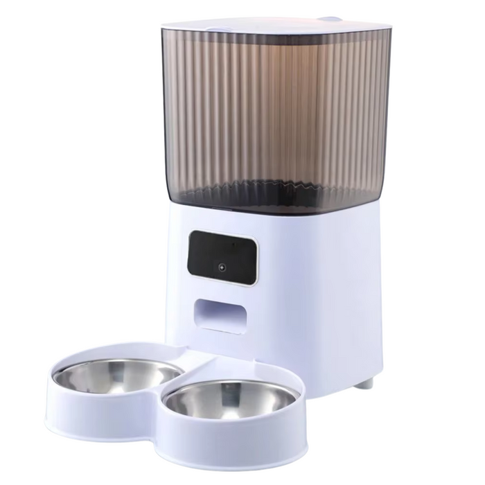 Automatic Feeder Double Bowl WIFI Smart 5L for Cats and Dogs - Convenient and innovative feeder for pets with smart technology