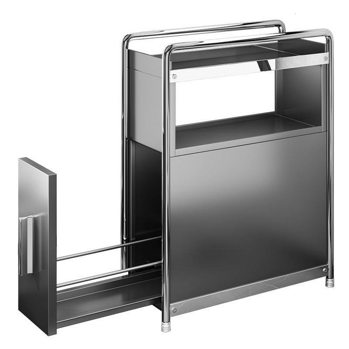 Storage Rack Slide Out Countertop Spice, Gray Large B
