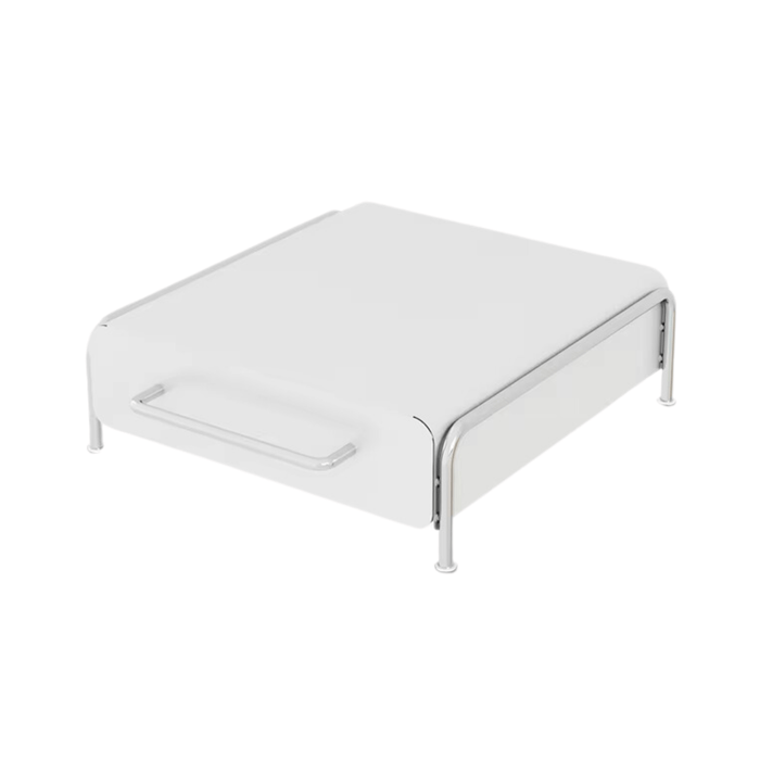 Capsule Coffee Display Rack Storage Drawer with Tabletop Tea Bag Box (White) for organizing coffee capsules and tea bags in one convenient space