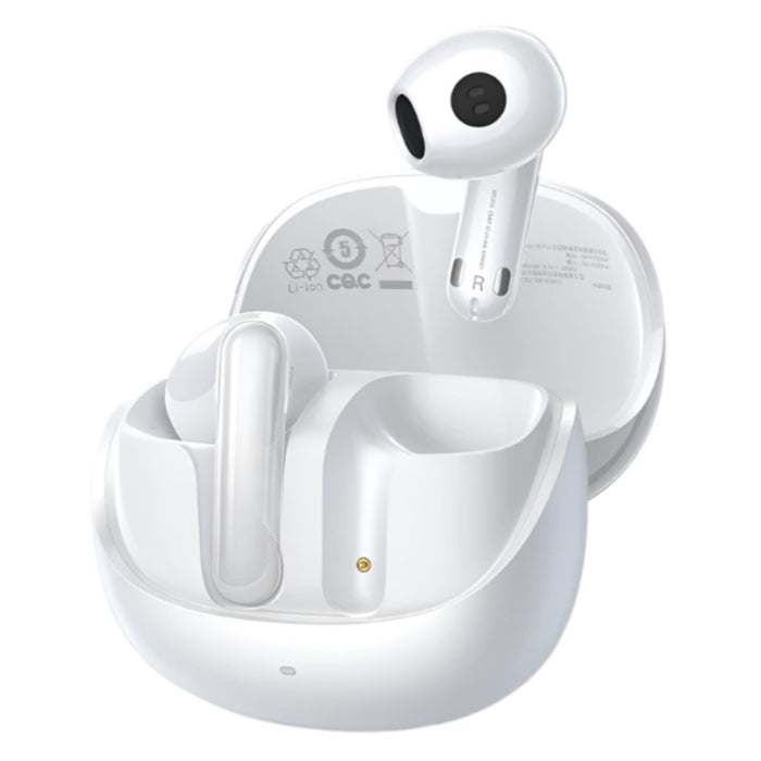 White Wireless Bluetooth ANC Earphones