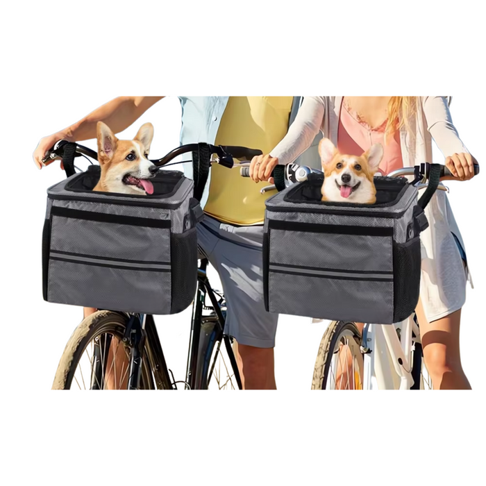 Expandable Black Pet Bike Carrier