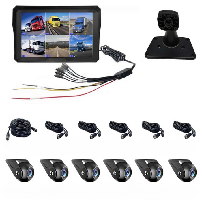 10.1” 6-Channel Vehicle Camera Monitor System with Backup