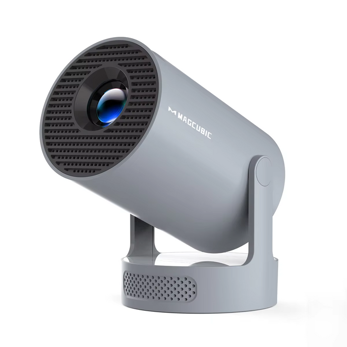 4K Portable Projector Grey with WiFi6 Android 11 and Speaker
