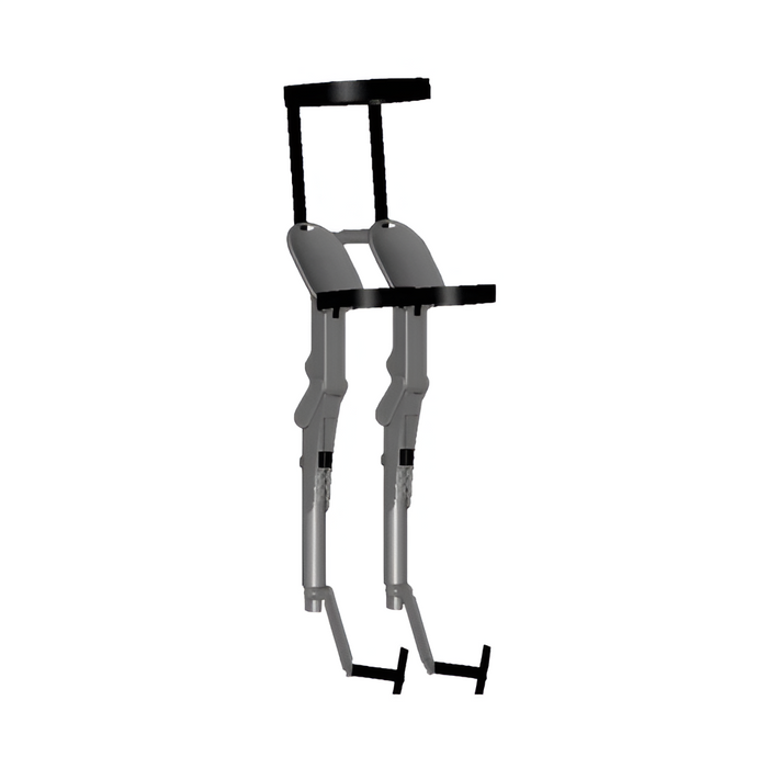 Wearable Folding Exoskeleton Chair for Outdoor & Fishing, Black
