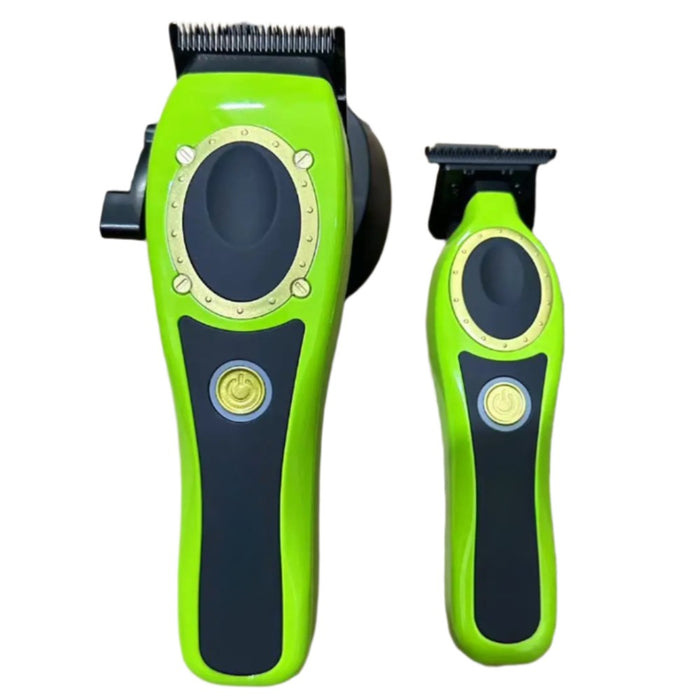 Green Electric Hair Clippers Pro Salon