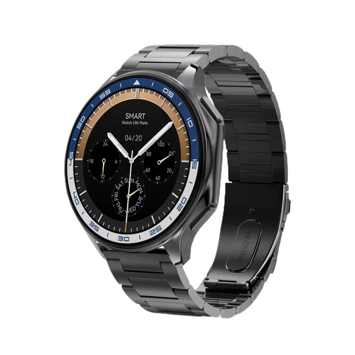 Smartwatch 2025 | 4GB, Bluetooth Calling, MP3/MP4, Fitness Tracker, Waterproof - Steel Black