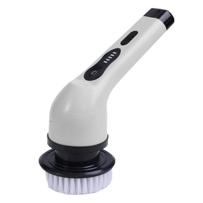 9-Head Electric Spin Scrubber Brush in White for Deep Cleaning in Kitchen & Bathroom