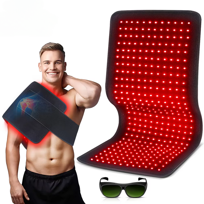 Red light therapy heating pad for full-body pain relief