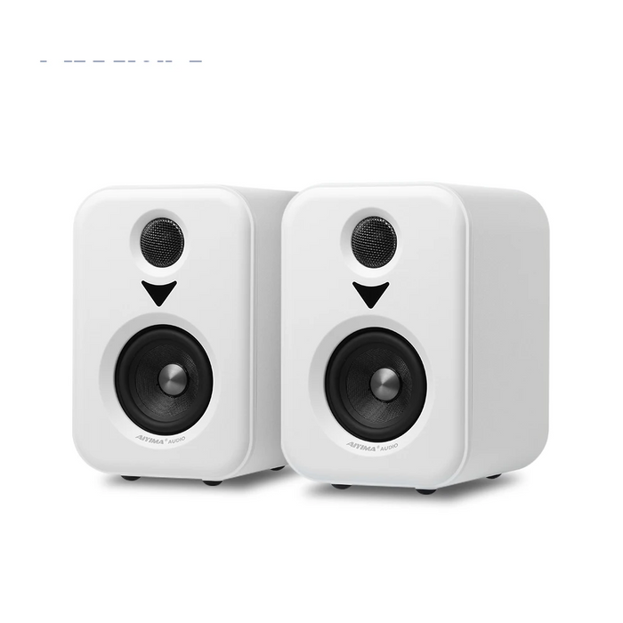 Wooden Bluetooth Studio Speakers with Subwoofer Output