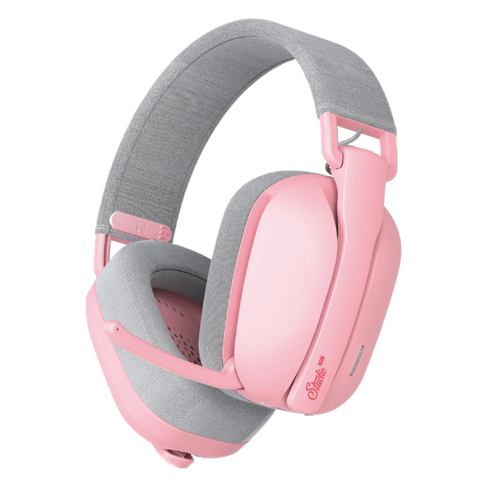 Bluetooth 7.1 Surround Gaming Headphones with Mic Pink