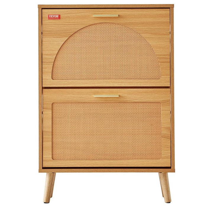 Freestanding Shoe Cabinet with 3 Flip Drawers Entryway Storage Organizer