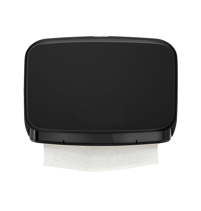 Black Wall-Mounted Lockable Paper Towel Dispenser