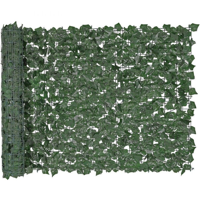Ivy Privacy Fence Artificial Green Wall Screen with Faux Hedges for Garden Patio (no back cloth 99 x 249 cm) - FLUXA