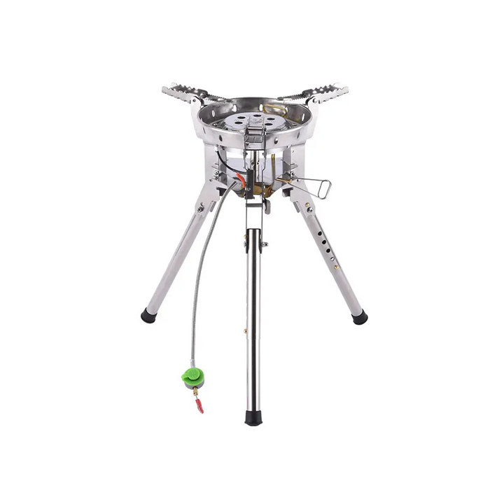 High-Power Gas Burner for Outdoor Cooking and Camping