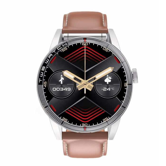 Smart Watch with Earbuds Tracker Brown
