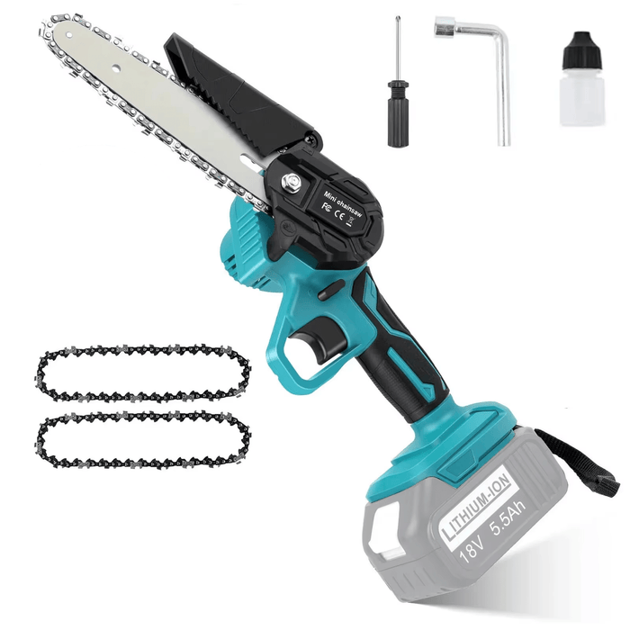 Compact and powerful 18V Brushless Mini Chainsaw with 20 cm electric portable logging saw