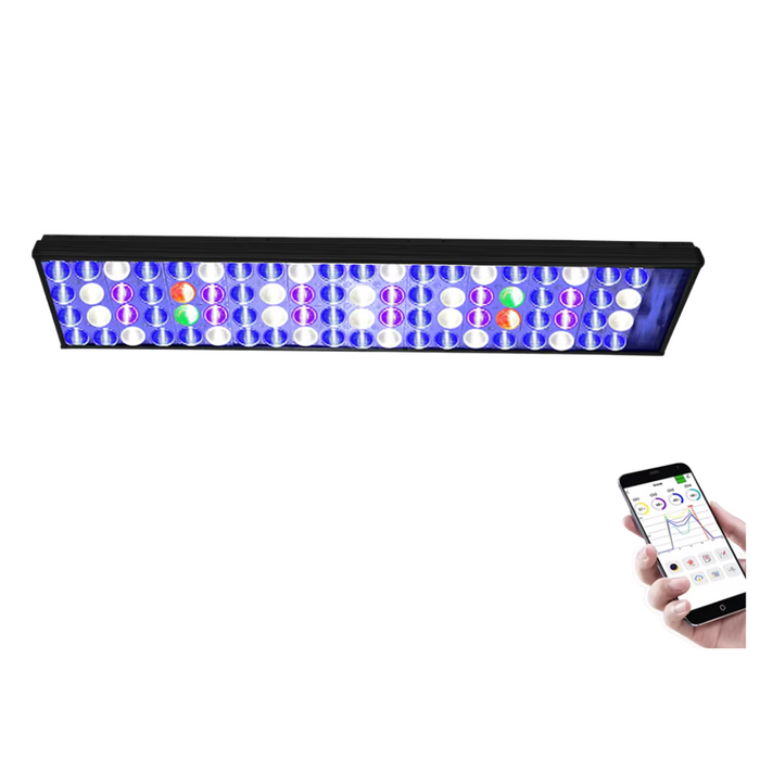 60W LED fixture for 60x50 cm reef tanks