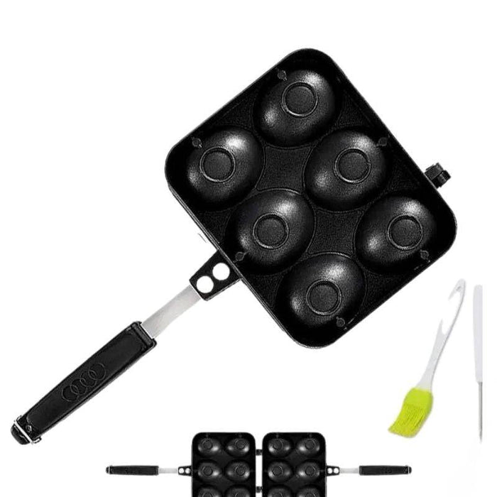 Smiley Face Egg Loaf Baking Pan with non-stick coating for gas stoves