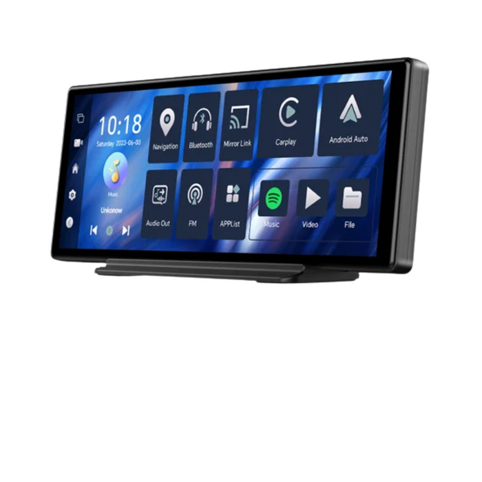 10.26" Android 12 Car DVR with Wireless CarPlay Screen and GPS