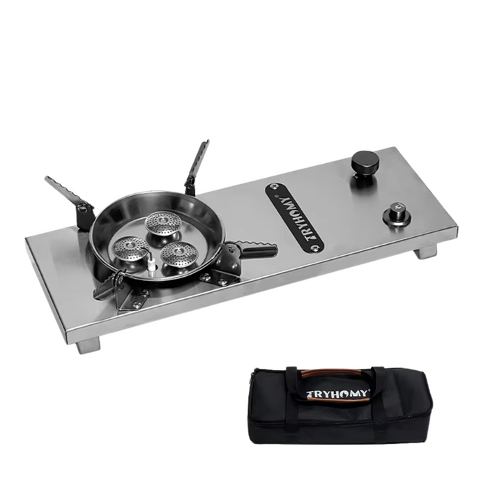 7200W High Power Silver Gas Stove for Outdoor Cooking