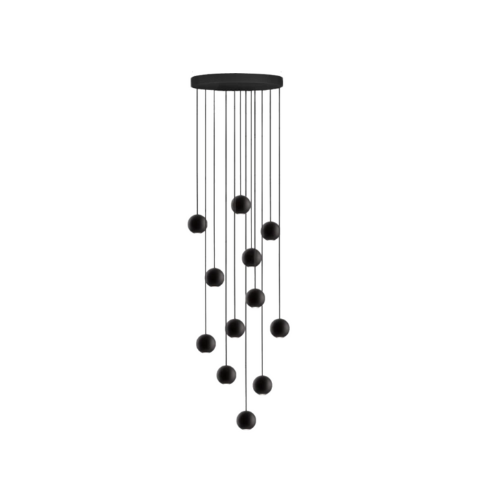 Decorative Chandelier with 12 LED Lights, White Glow