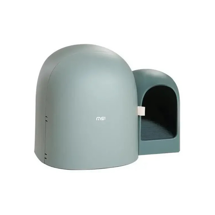Stylish Odor-Free Cat Litter Box for Indoor Use Green