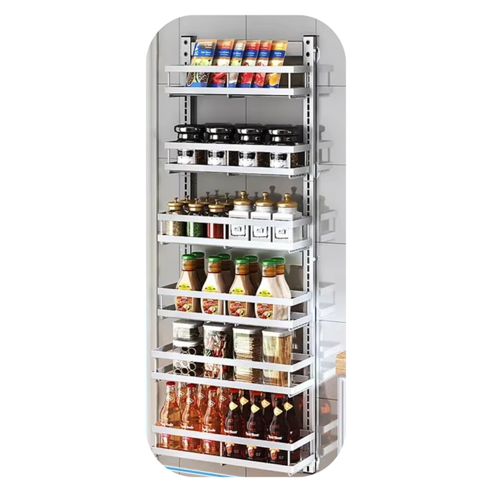 Magnetic storage rack with 4L capacity for spices and condiments