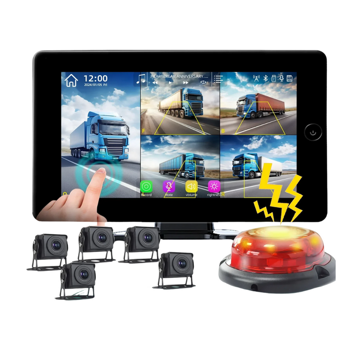 10" Touch DVR Monitor with 5 AHD Backup Cameras