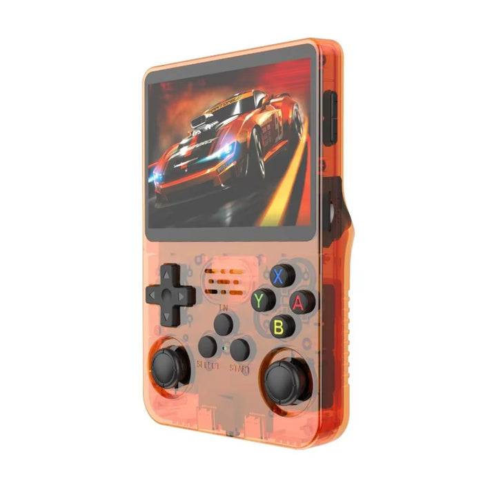Retro Handheld Game Console 3.5" IPS Screen 64GB Storage - Orange