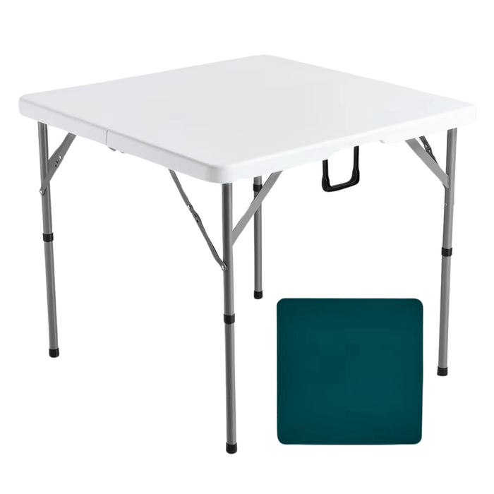 Folding mahjong table with wear-resistant top for versatile game nights
