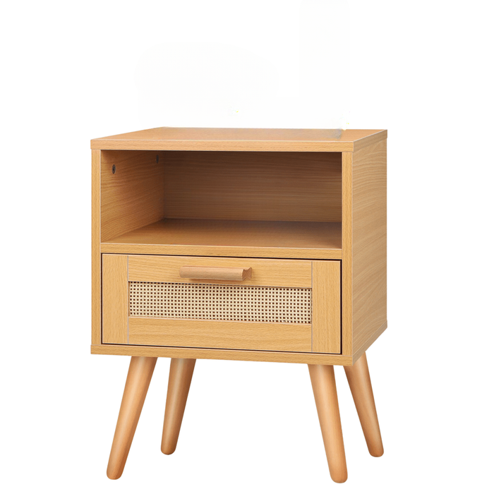 Axel Scandinavian Nightstand with Storage