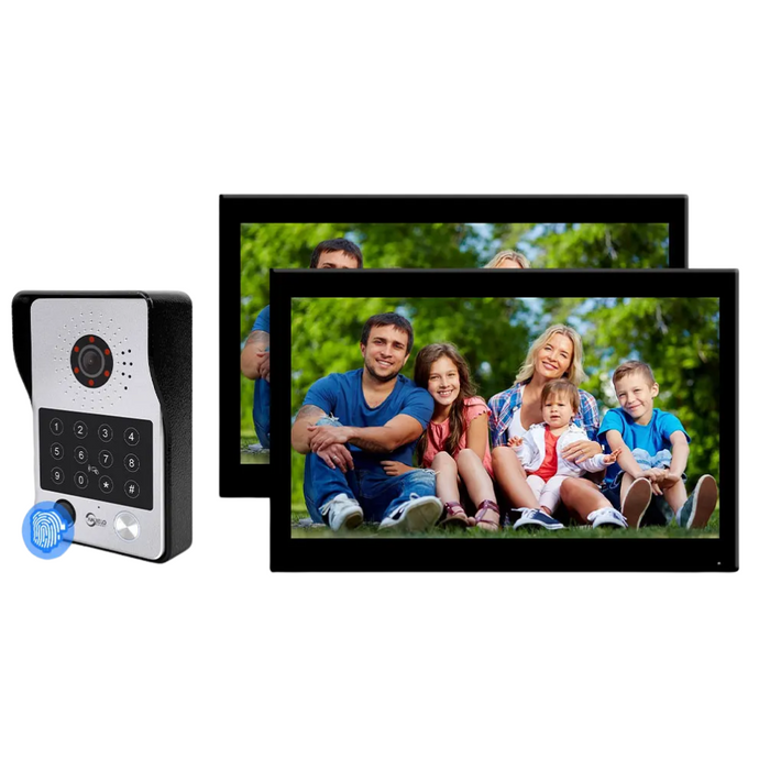 10" Smart Video Intercom System with Fingerprint Unlock