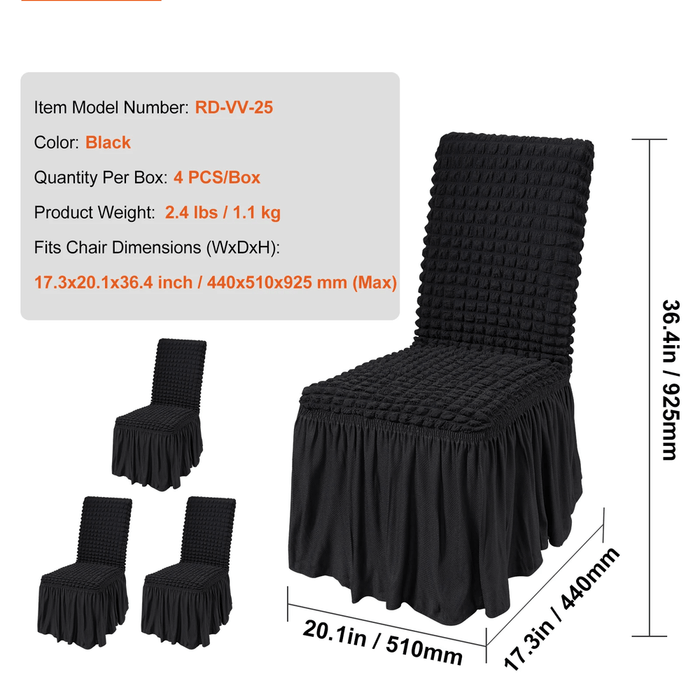 Versatile chair covers perfect for weddings, parties, and business meetings