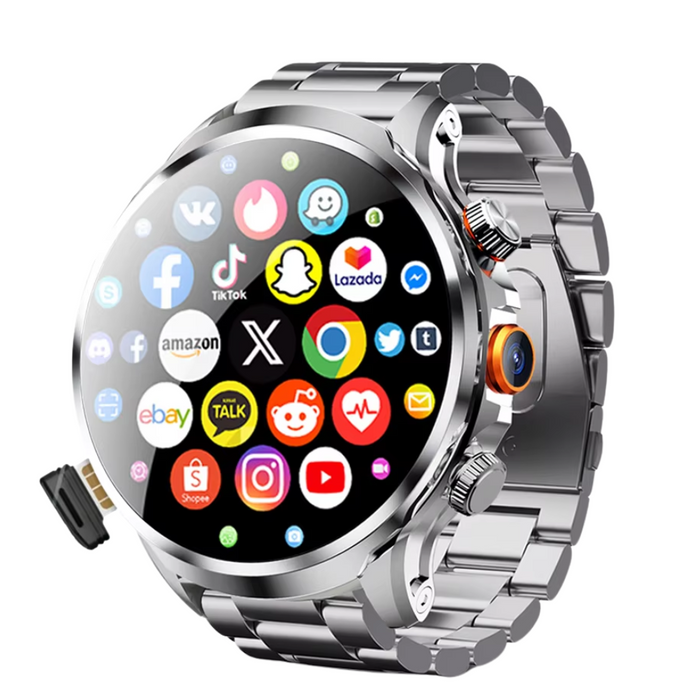 5G/4G Smartwatch with 1.95" AMOLED Display & 500W Camera
